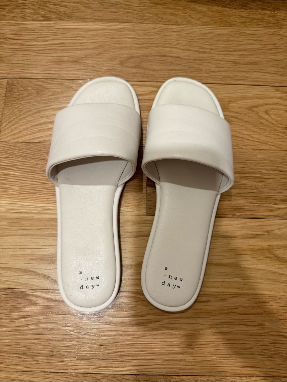 Women's White Slide Sandals